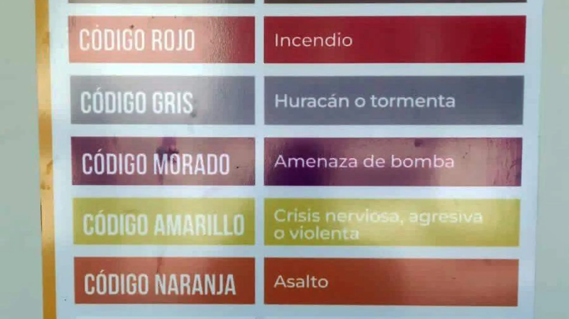 CARTEL UNIKINO para emergencias